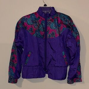 Vintage Purple‎ and Paisley Windbreaker
